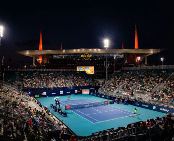 Miami Open 2023 - Grandstand court at night - Miami Gardens, Fla. (Kevin Tubbergen/South Florida Stadium)