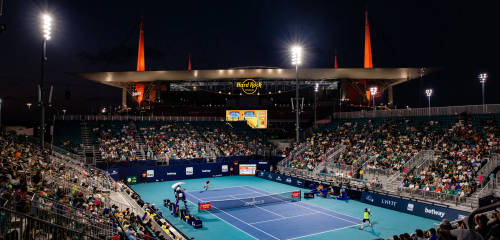 Miami Open 2023 - Grandstand court at night - Miami Gardens, Fla. (Kevin Tubbergen/South Florida Stadium)