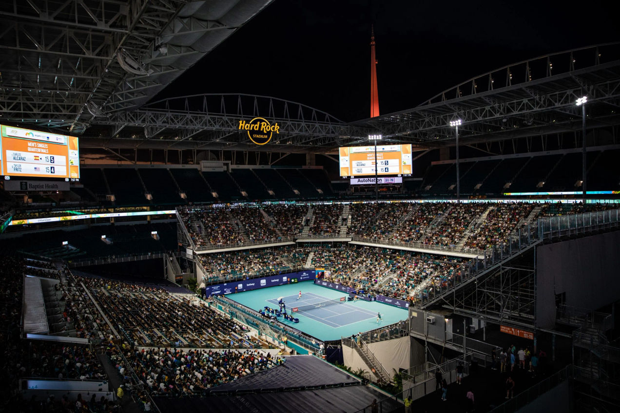Miami Open 2023 - General view of Hard Rock Stadium court - Miami Gardens, Fla. (Tomas Diniz Santos/South Florida Stadium)