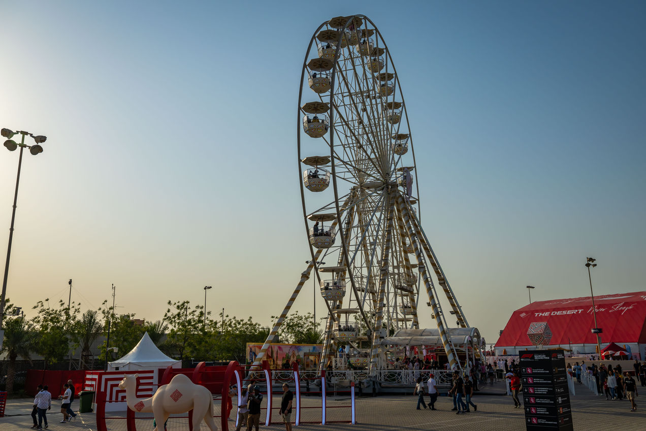 The giant ferris wheel at the Bahrain GP