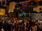 Fans attending the podium ceremony at the Bahrain GP