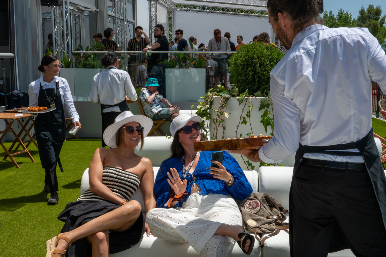 Aperitivos y bocaditos en el Garden Club del GP de Barcelona