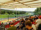 Fans on Grandstand Gold 6 during the Belgian GP on Spa-Francorchamps