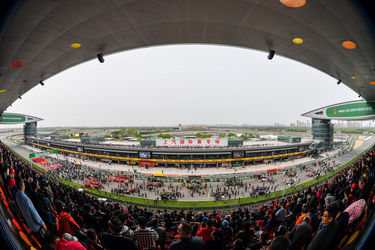Vue panoramique de la tribune principale - GP de Chine