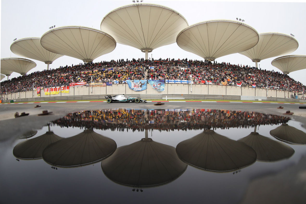 Track overview - View of Grandstand H of Shanghai International Circuit - Chinese GP
