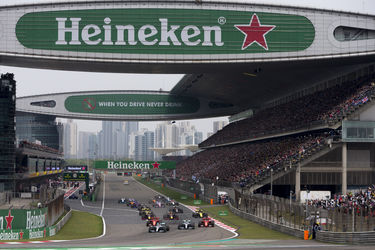 Track overview - Main Straight of the Shanghai International Circuit - Chinese GP