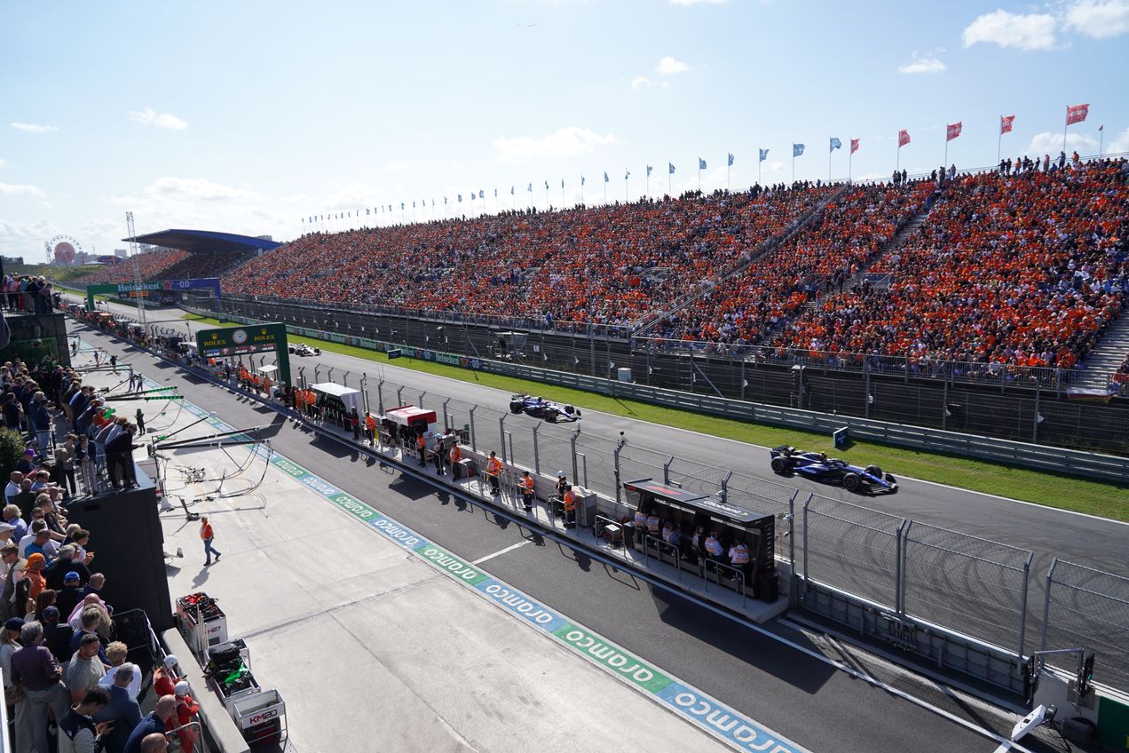 View from the Paddock Club of the Dutch GP