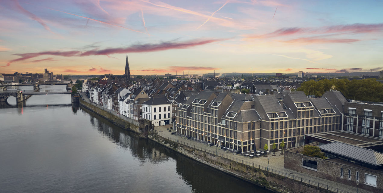 Aerial view of Crowne Plaza Hotel Maastricht - Belgian GP Travel Package
