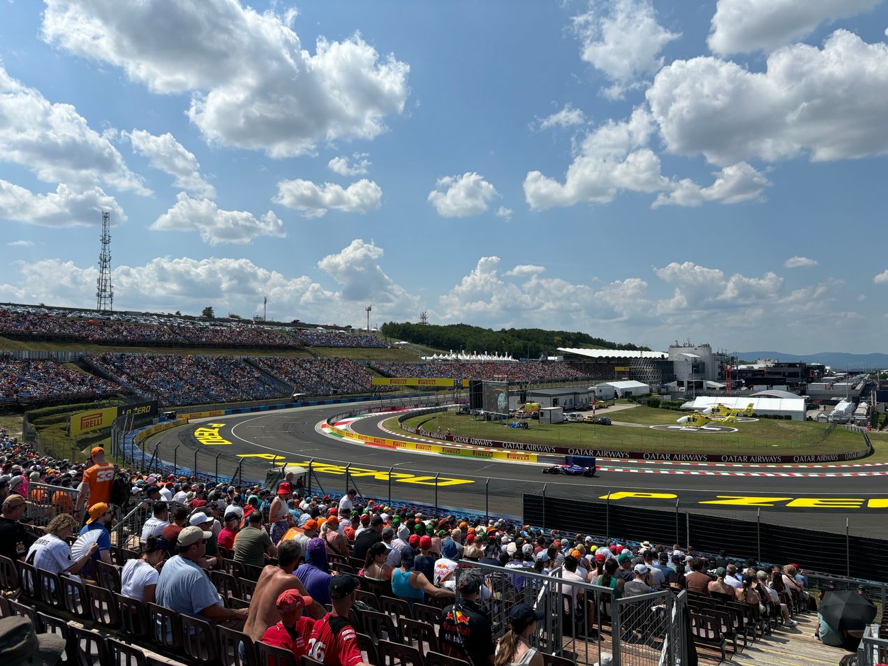 Silver 3 Grandstand gives the fans a great overview of the Hungaroring