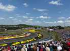 La vista de la pista desde la tribuna Grand Prix del Hungaroring
