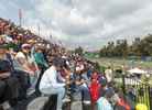 Fans at the Mexican GP watching the race from grandstand 8