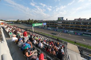 View from the Main Grandstand of the Mexican GP