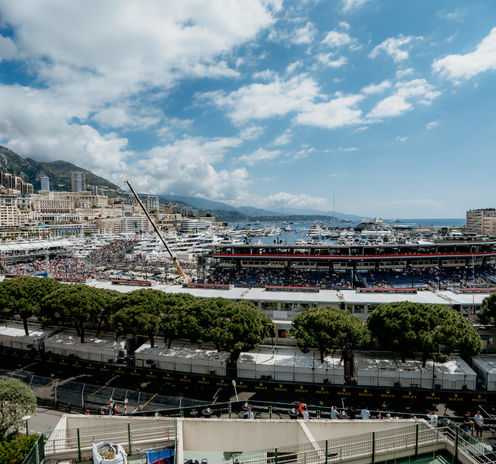 Overview over Corner 33 and the circuit of Monaco