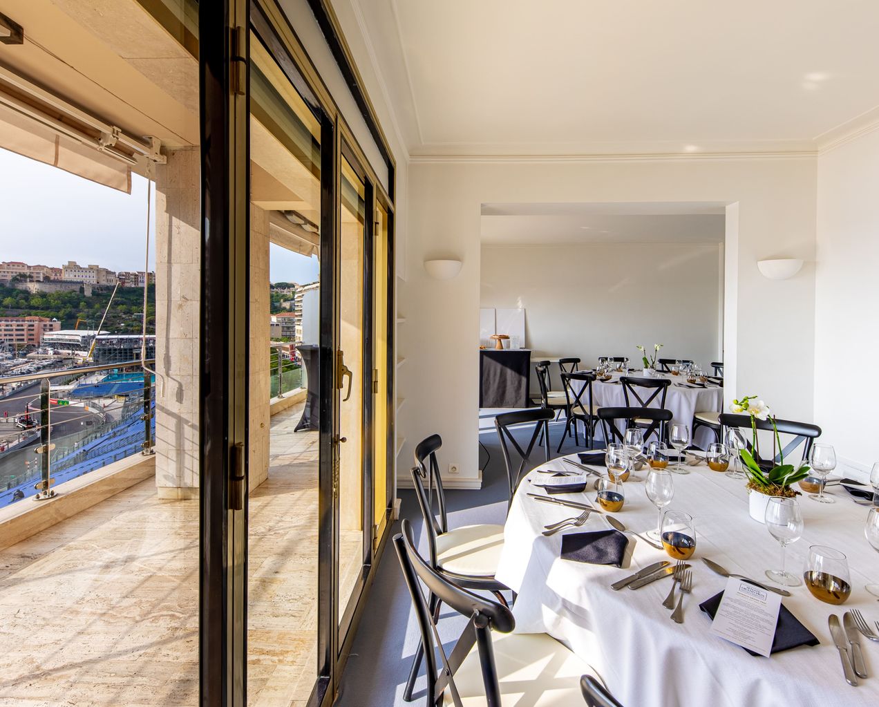 View inside the Ermanno 4th Floor Terrace hospitality lounge