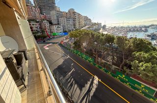 View from seat at the Ermanno 4th Floor Terrace at the Monaco GP