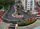 Stake F1 car in the wall at the Fairmont Hairpin bend