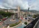 The view on the Fairmont Hairpin turn from the Rooftop Grandstand