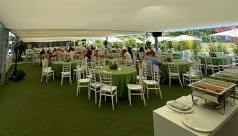 View inside the Garden Lounge Hospitality area during the Italian GP