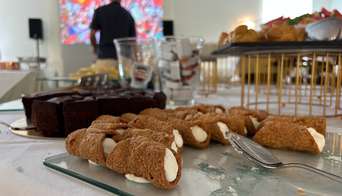Food served in the GSP Club hospitality area during the Italian GP