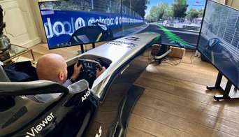 Racing simulator in the SGP Club at Monza Circuit