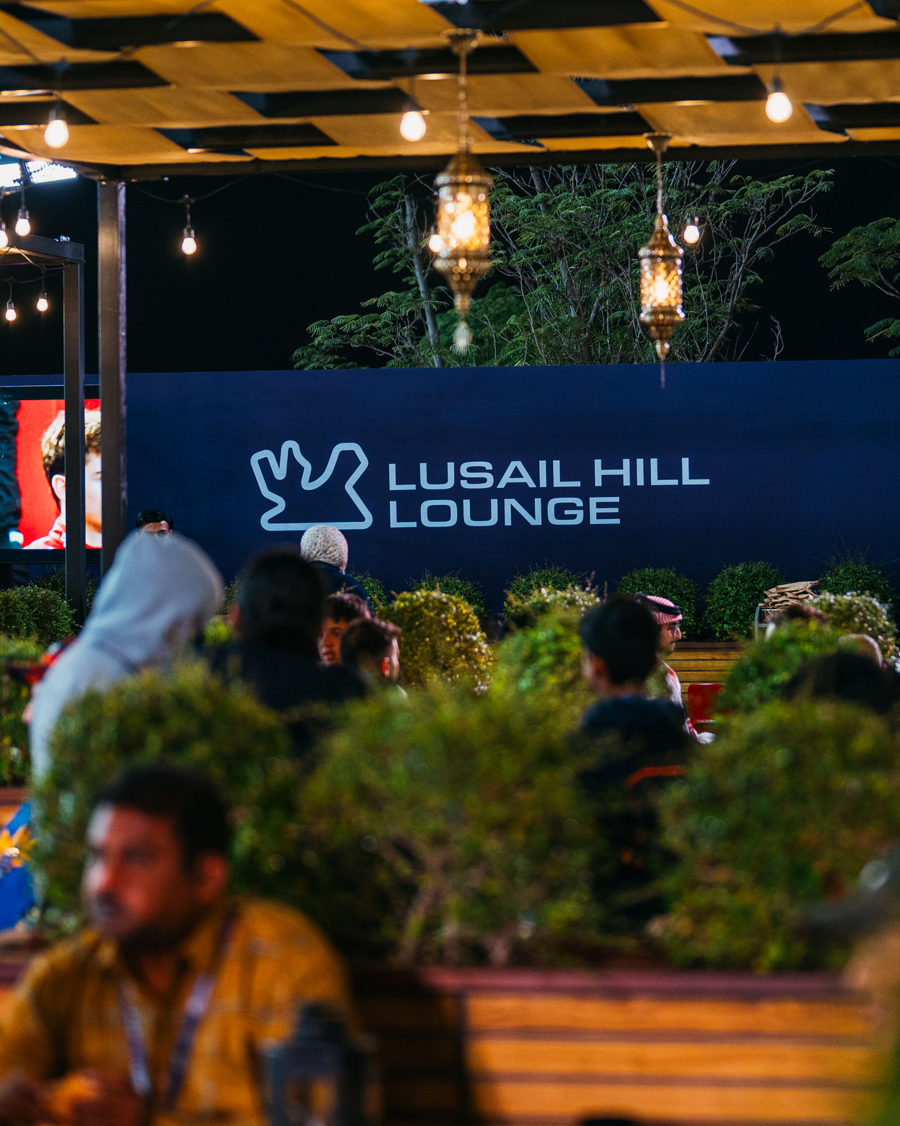 De Lusail Hill Lounge horecagelegenheid tijdens de GP van Qatar