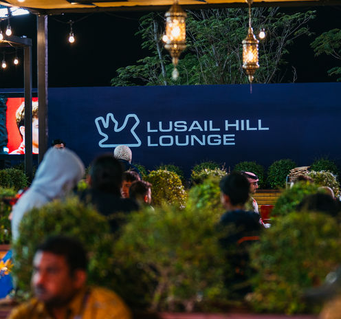 Der Hospitality-Bereich der Lusail Hill Lounge beim GP von Katar