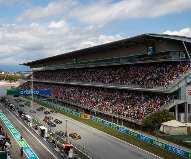 La Tribuna Principal durante el GP de España
