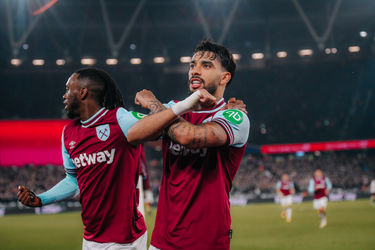 West Ham United-Spieler jubelt während eines Spiels im London Stadium