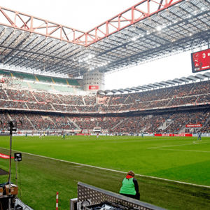 Stade San Siro pendant un match de l’AC Milan