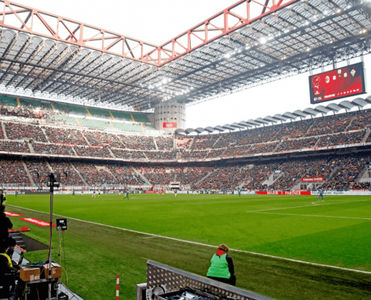 San Siro Stadion während eines AC Milan Spiels