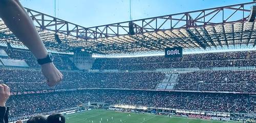 AC Milan view from seat