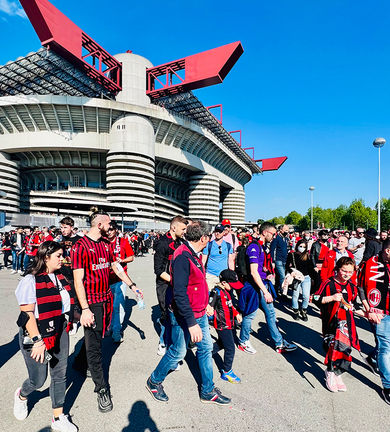 Stadium AC Milan from outside