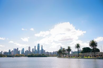 A view of the Albert Park Circuit at the Australian GP