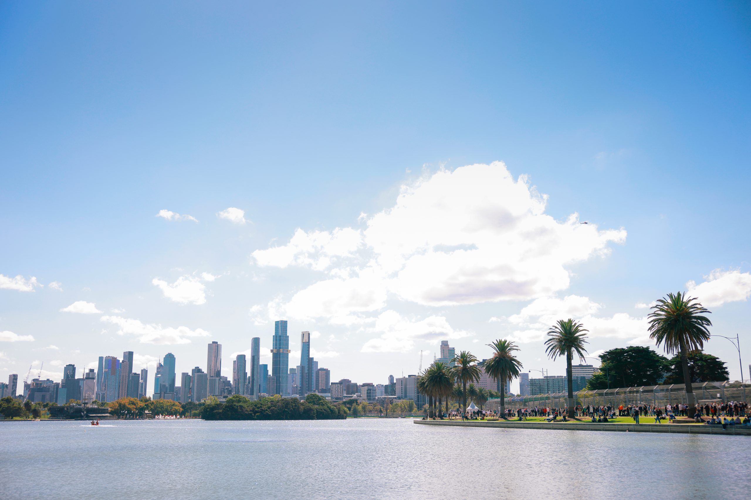 A view of the Albert Park Circuit at the Australian GP