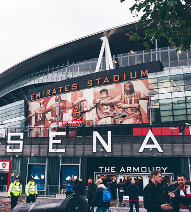 Emirates Stadium, home of Arsenal Football Club