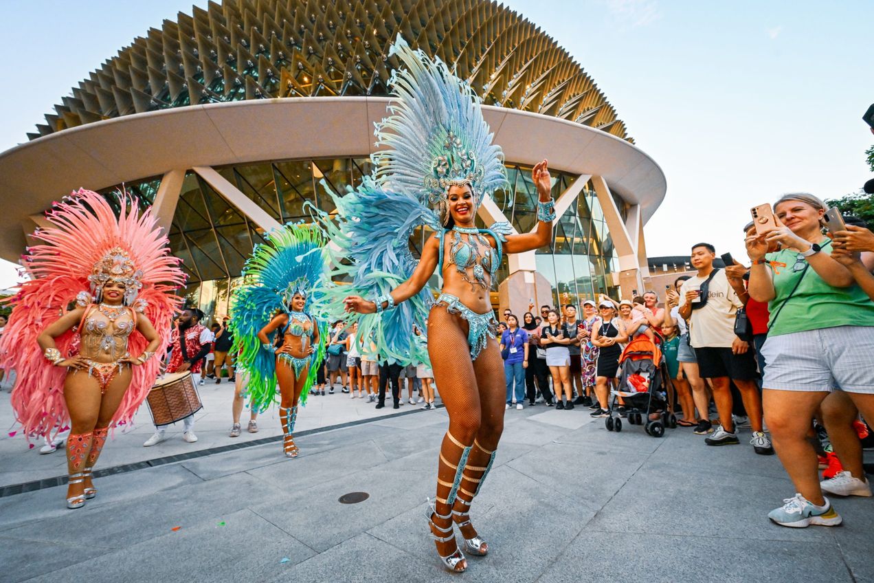 Brazilian samba at the Marina Bay Street Circuit