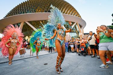 Samba brésilienne au Marina Bay Street Circuit