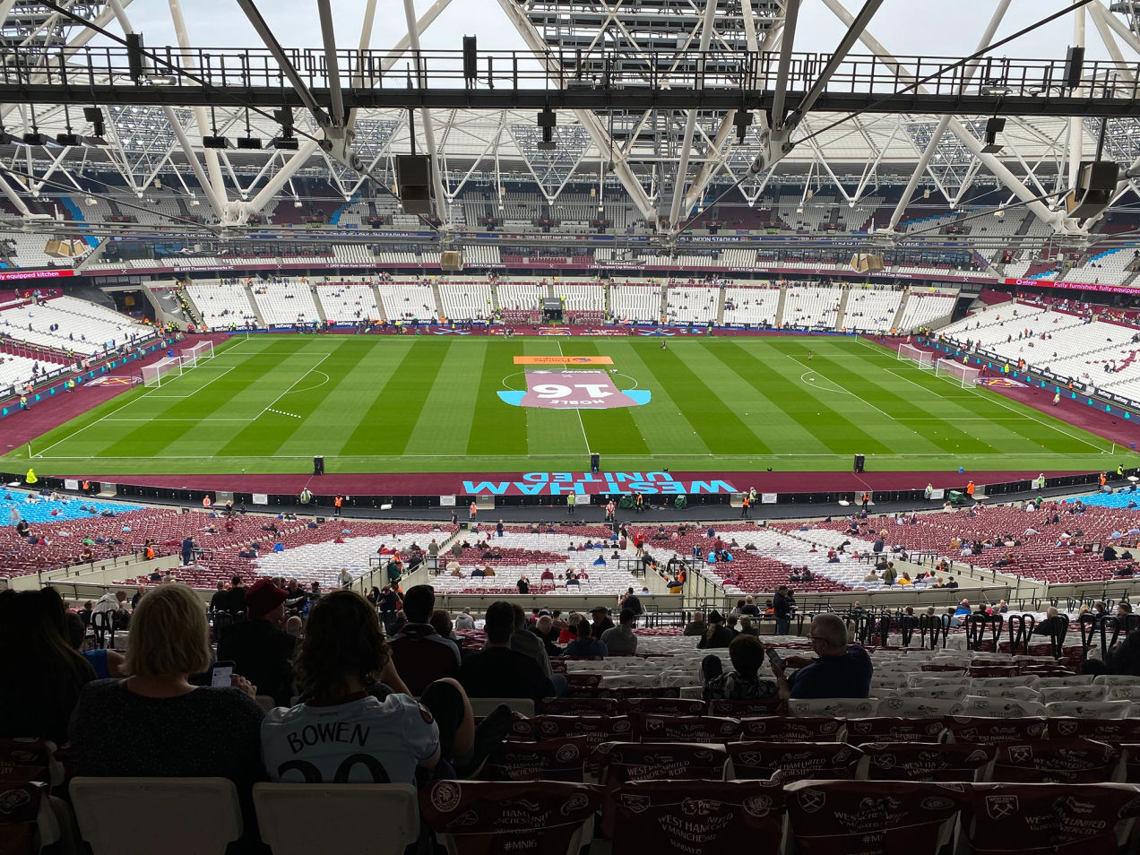 West Ham United central long side