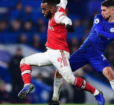 Arsenal vs chelsea lacazette jorginho