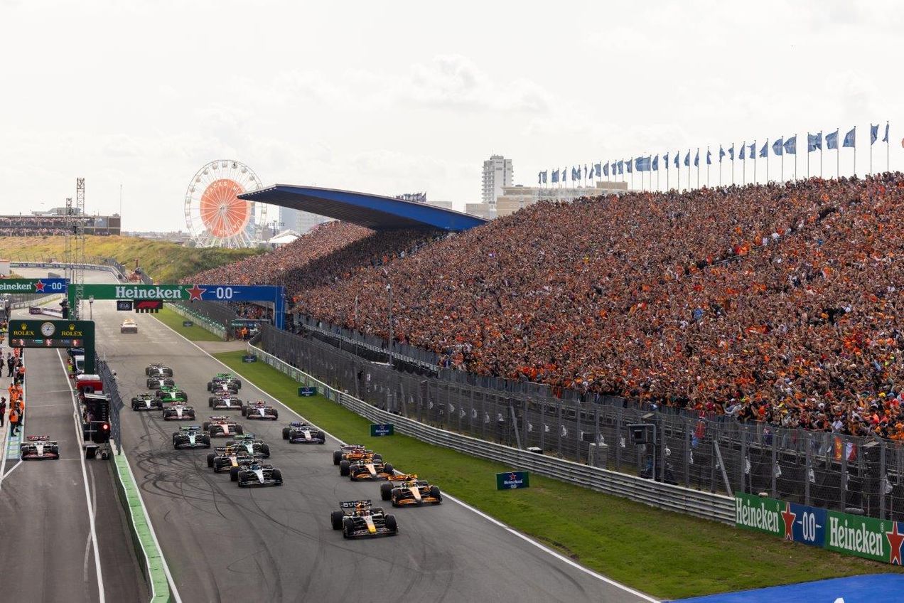 The Main Grandstand of Circuit Zandvoort during the Dutch GP