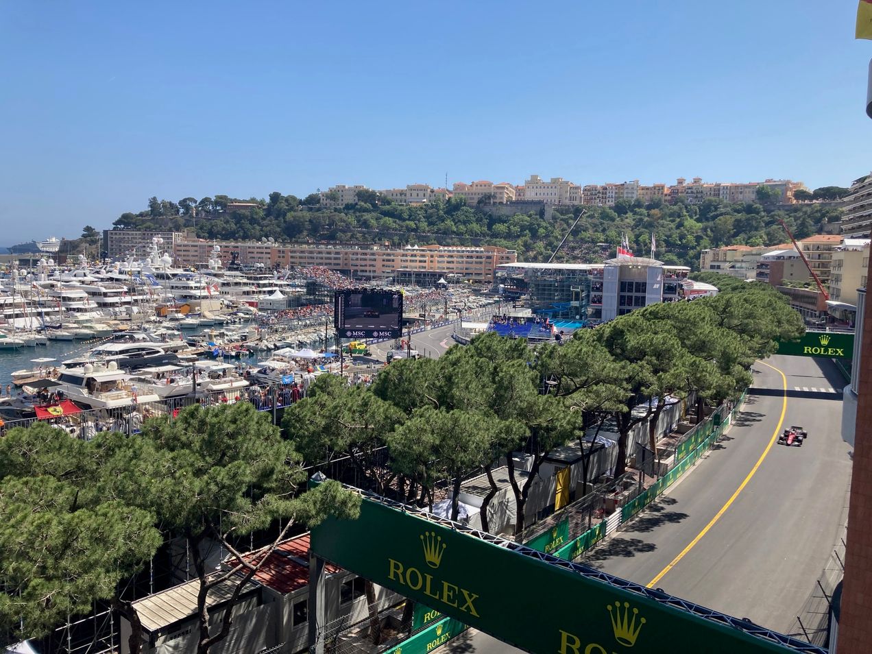 Uitzicht over Monaco vanuit de Ermanno Terrace hospitality lounge