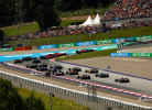 Coches de F1 en el Red Bull Ring durante el GP de Austria