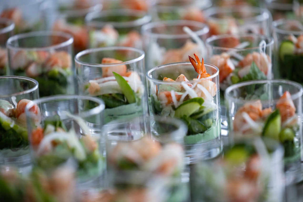 Lichte hapjes geserveerd in de Champions Club tijdens de Japanse GP