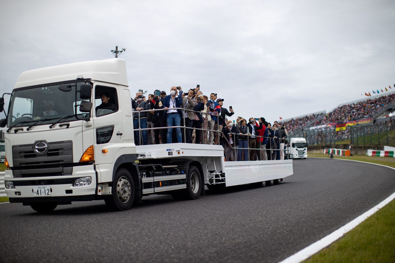 F1 Fans are taken around the Suzuka circuit