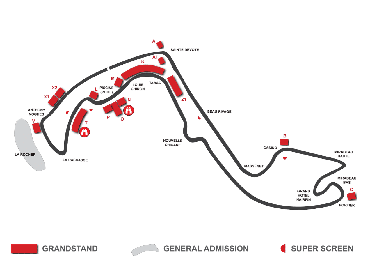 Grandstand K Seating Plan Monaco