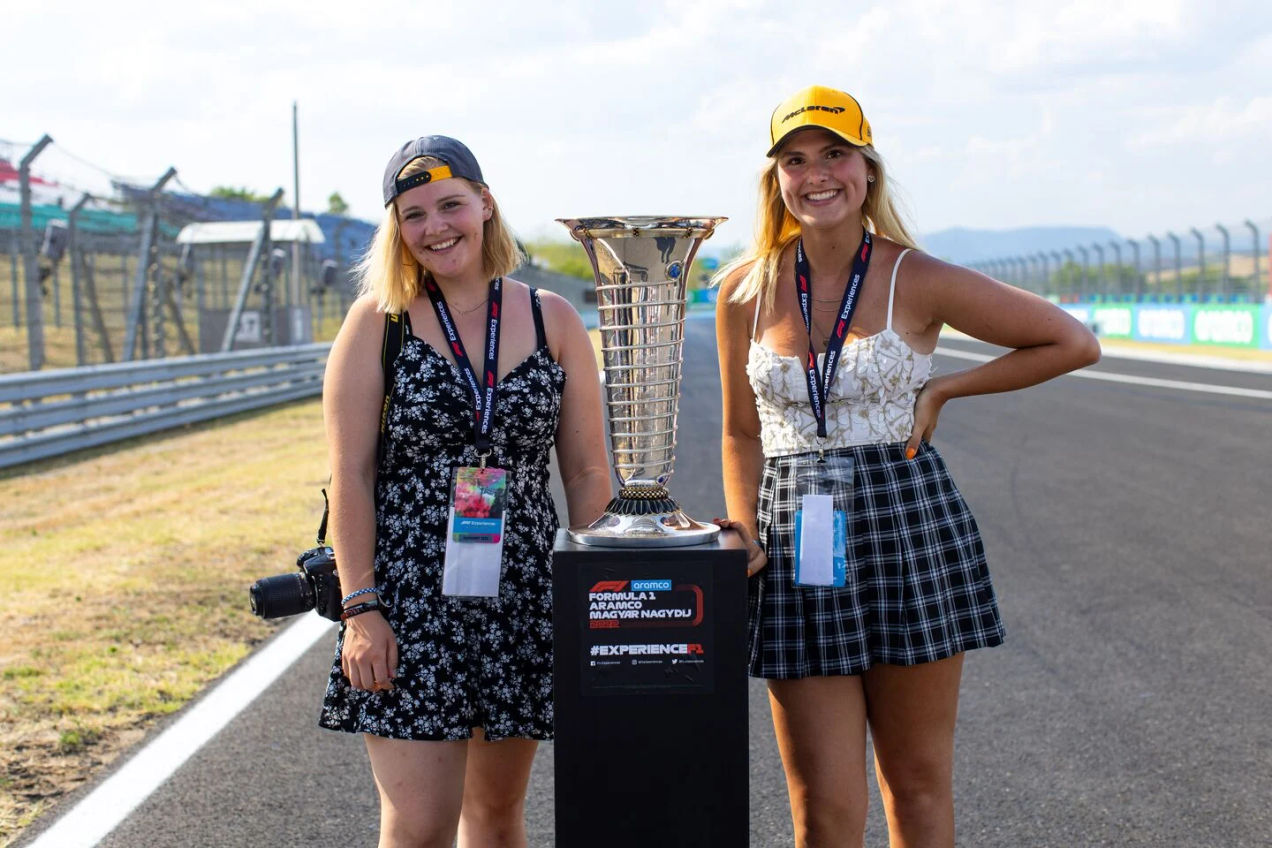 Championship Trophy Photo on Hungaroring during the F1 Experiences weekend