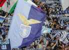 Fans and flag Lazio Roma