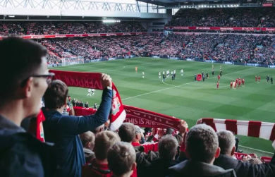 Liverpool Fans in Stadium