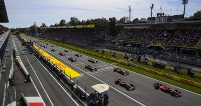 A view of the starting grid at the Monza GP