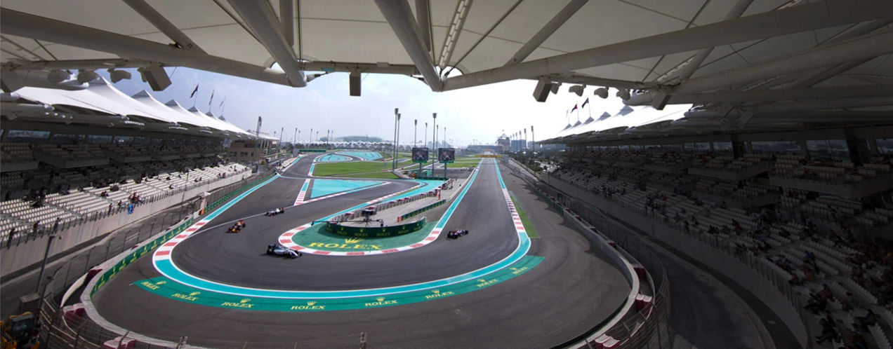 Abu Dhabi North Stand view